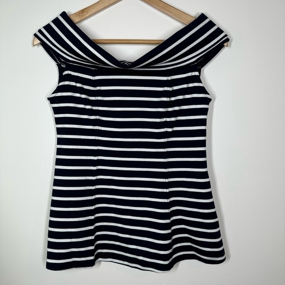 ANTHROPOLOGIE Maeve Structured Off-The-Shoulder Top X-Small - Picture 3 of 7